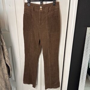 Nasty Gal Chocolate Corduroy Trousers